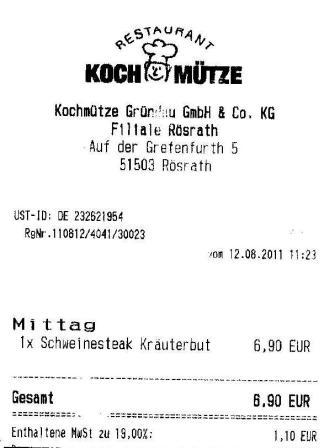 rtab Hffner Kochmtze Restaurant